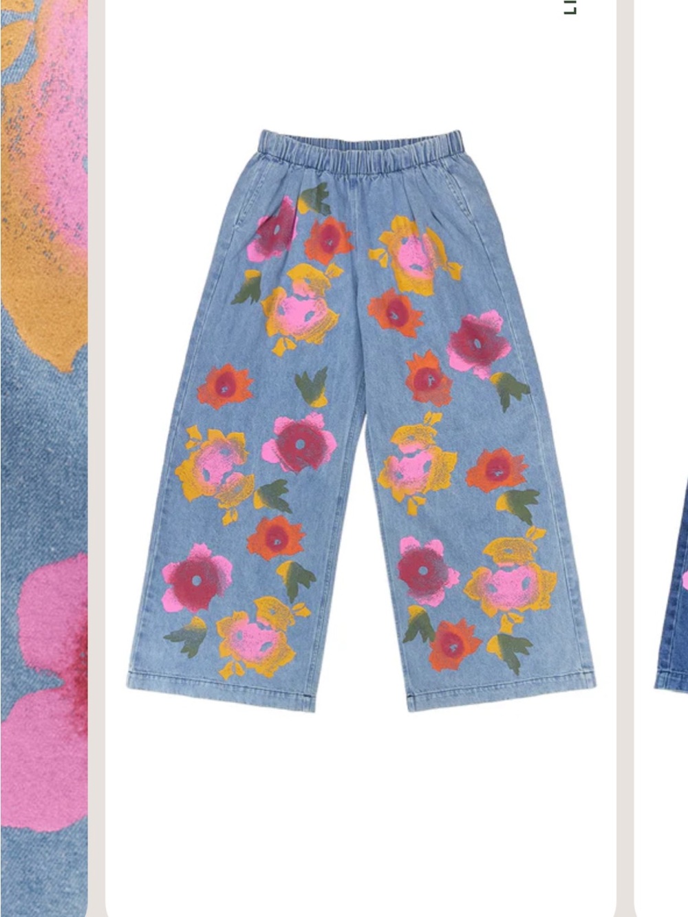 Jungmaven Floral Denim Disco Pant - Picture 2 of 7